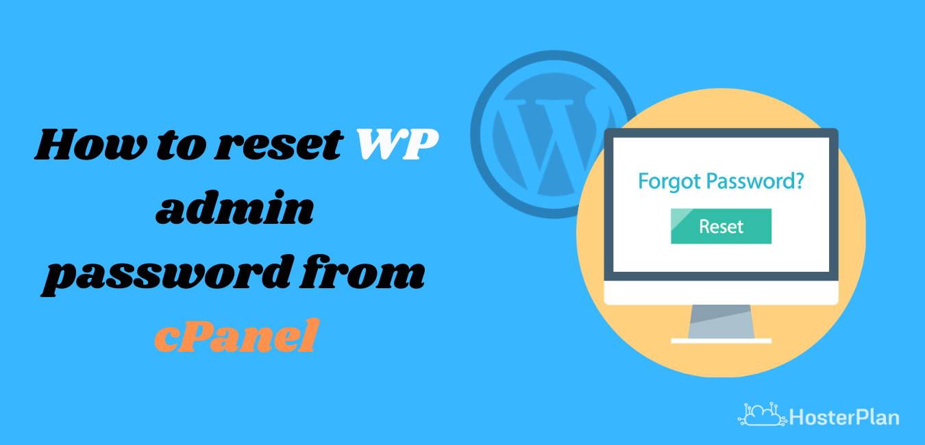 How to reset WP admin password from cPanel